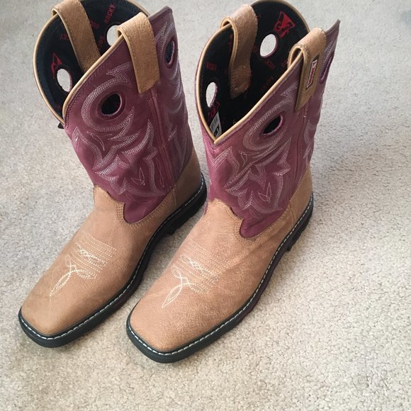 Rocky Mountain Women's Farmstead Boot Purple/Brown NWT - Picture 6 of 11